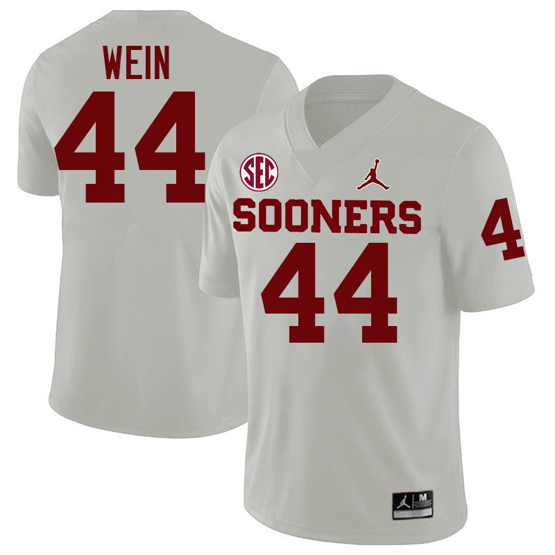 Oklahoma Sooners #44 Taylor Wein College Football Jerseys,Uniforms-White